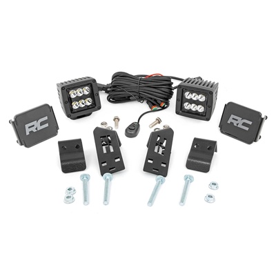 Rough Country Polaris Black Series with Spot Beam 2" Cube LED Lights - 93076